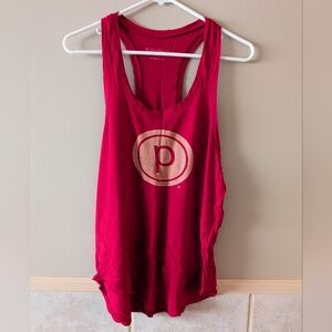Pure Barre Red Circle P Tank, Size S